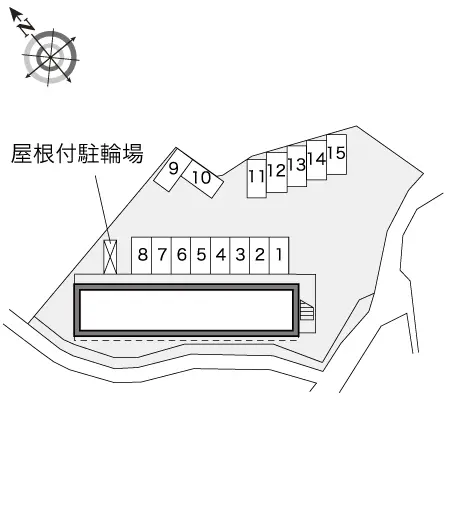 ★手数料０円★大里郡寄居町桜沢　月極駐車場（LP）